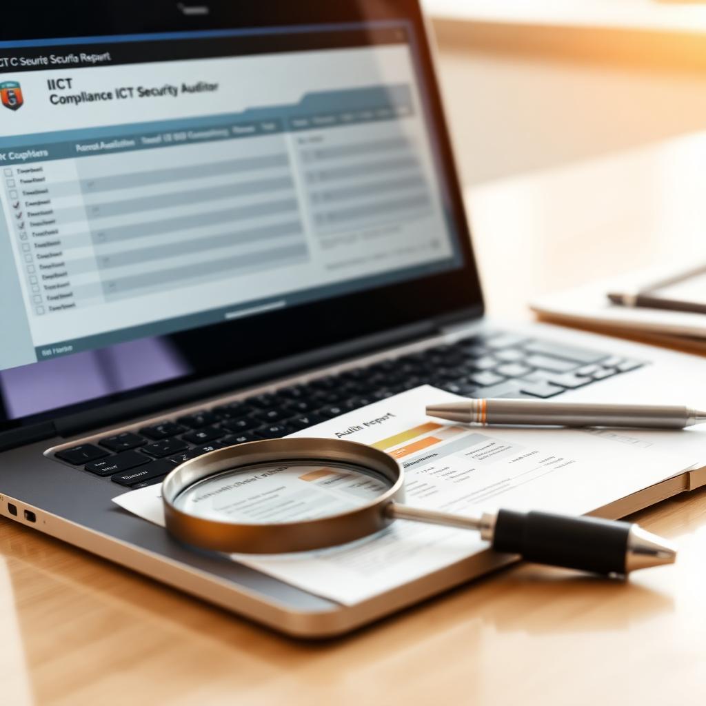 Independent ICT and security audit documentation with compliance dashboard