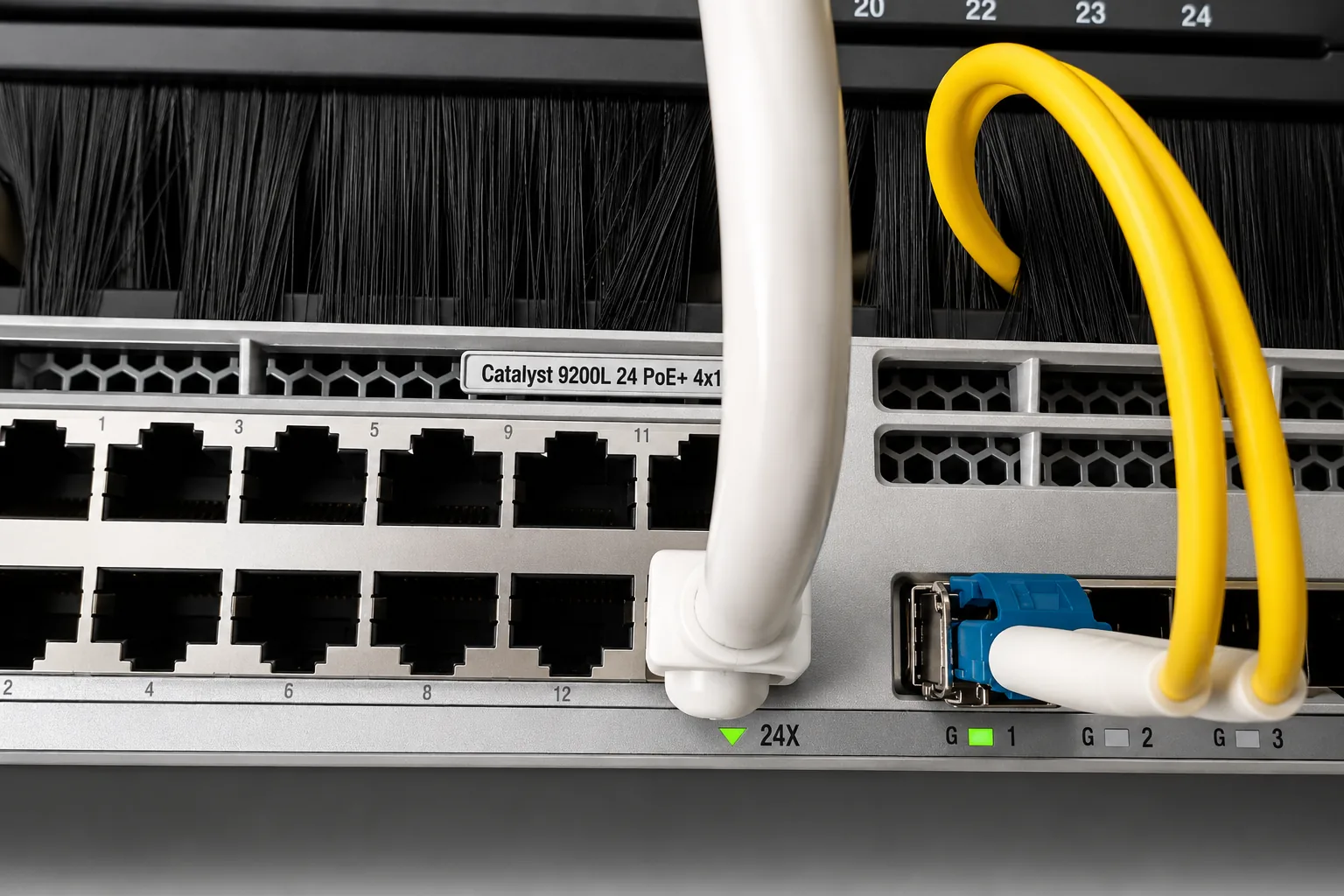 Cisco enterprise switching and fibre infrastructure installed by Artem Solutions